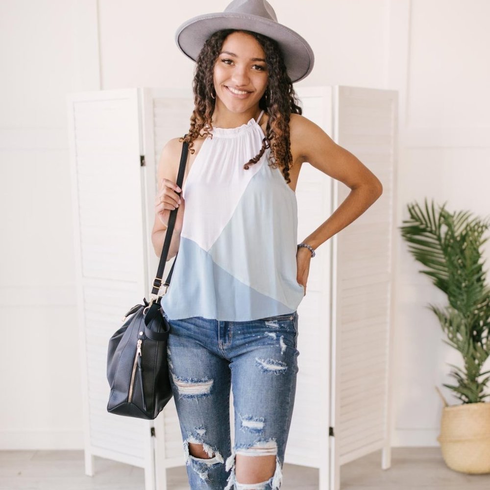 Geo Tank in Blue NWT